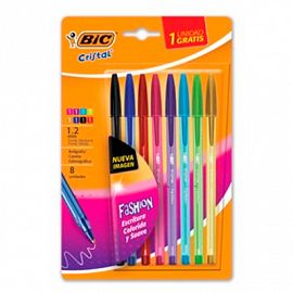 BOLIGRAFO BIC FASHION 1.2 BL X8